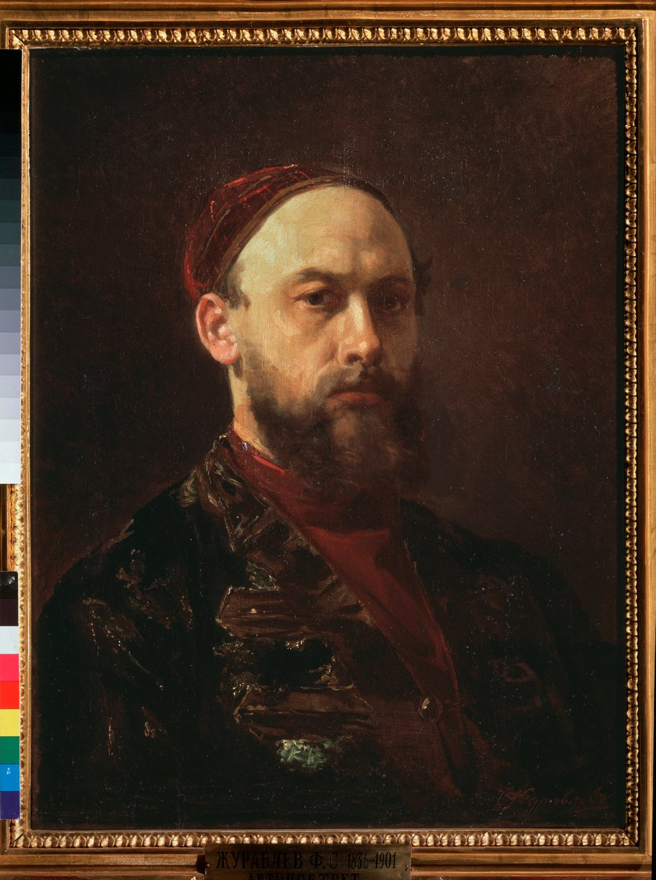 Self Portrait by Firs Sergeevich Zhuravlev