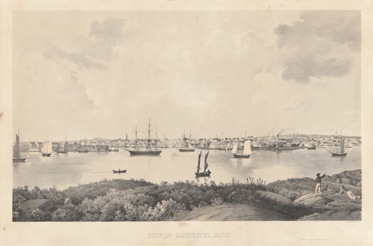View of Gloucester, Mass. by Fitz Henry Lane
