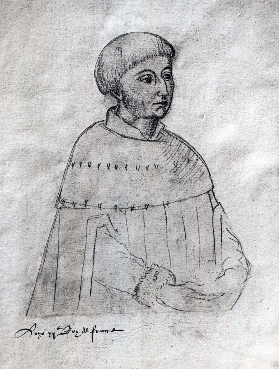 Portrait of Louis XI from the 