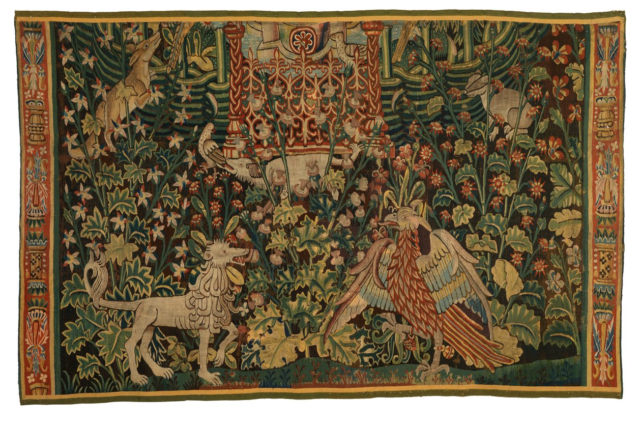 Tapestry, Park au Cerfs fragment by Flemish School