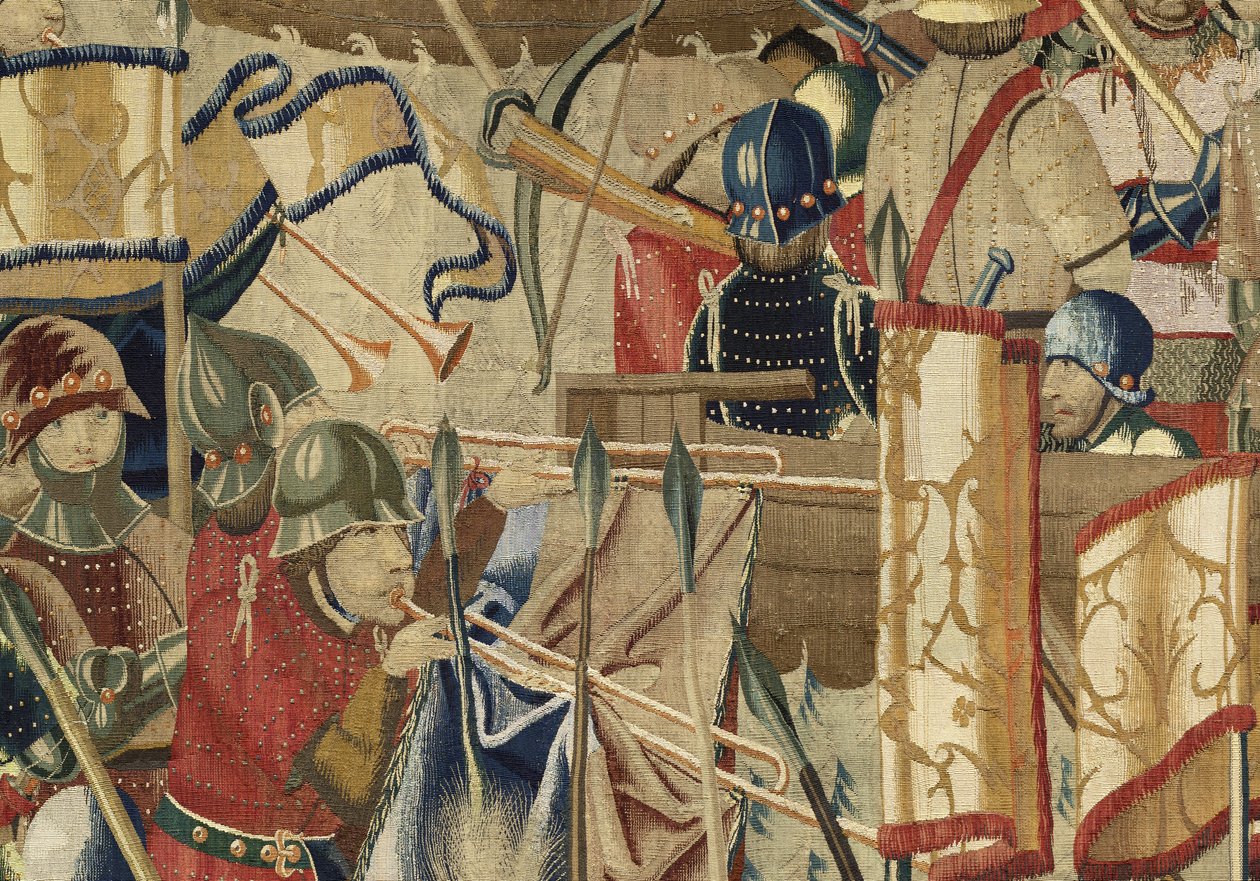 Tapestry Showing the Conquests of King Alfonso V of Portugal (Detail) by Flemish School