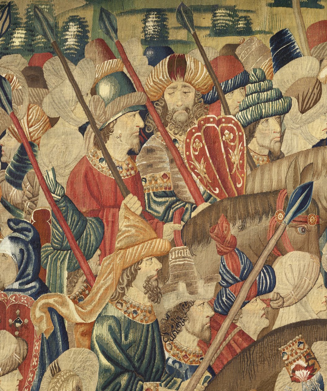 Tapestry Showing the Conquests of King Alfonso V of Portugal (Detail) by Flemish School