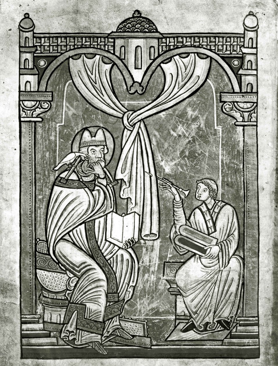 The Ecstasy of St. Gregory Glimpsed by the Deacon Peter by Flemish School