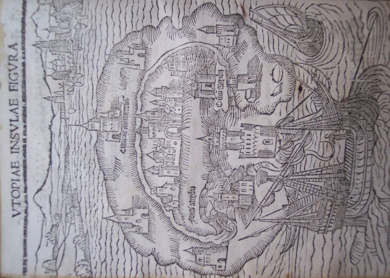 Title Page of Utopia by Thomas More, Leuven 1516