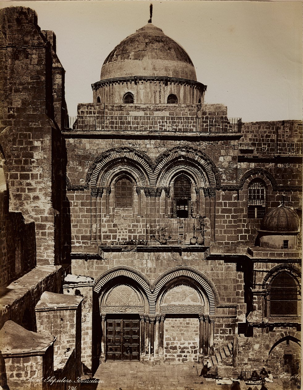 Album Palestine 1887: the basilica of the Holy Sepulchre in Jerusalem by Félix Bonfils