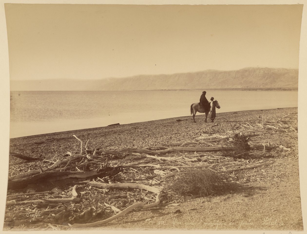 Dead Sea and Mountains of Judea, Palestine by Félix Bonfils