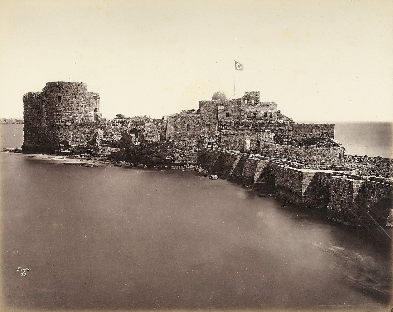 View of a Fortress on the Sea by Félix Bonfils
