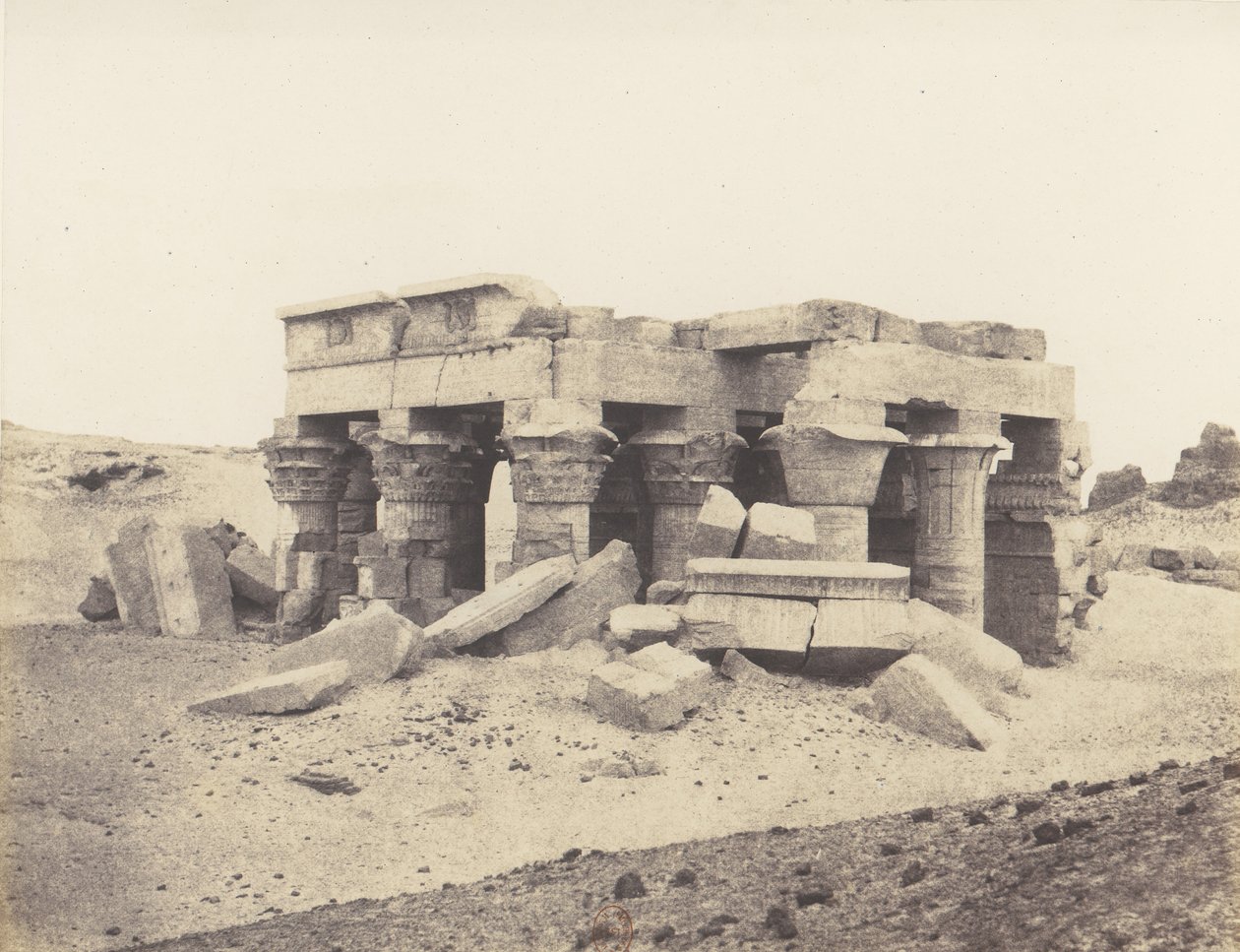 Kom-Ombou Ombos, General View of the Ruins, 1851-52, printed 1853-54 by Félix Teynard