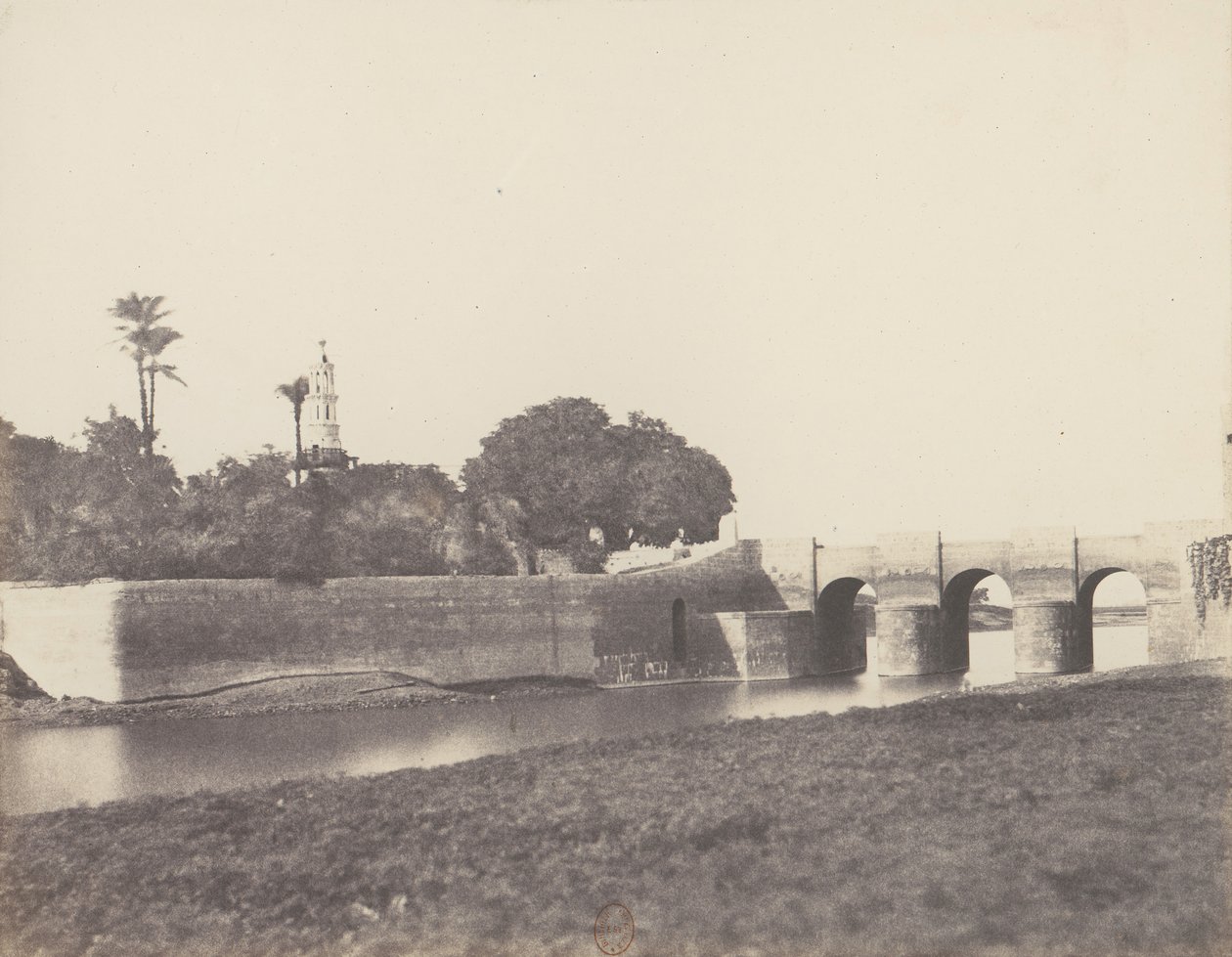 Syout, Pont Sur le Grand Canal, 1851-52, printed 1853-54 by Félix Teynard
