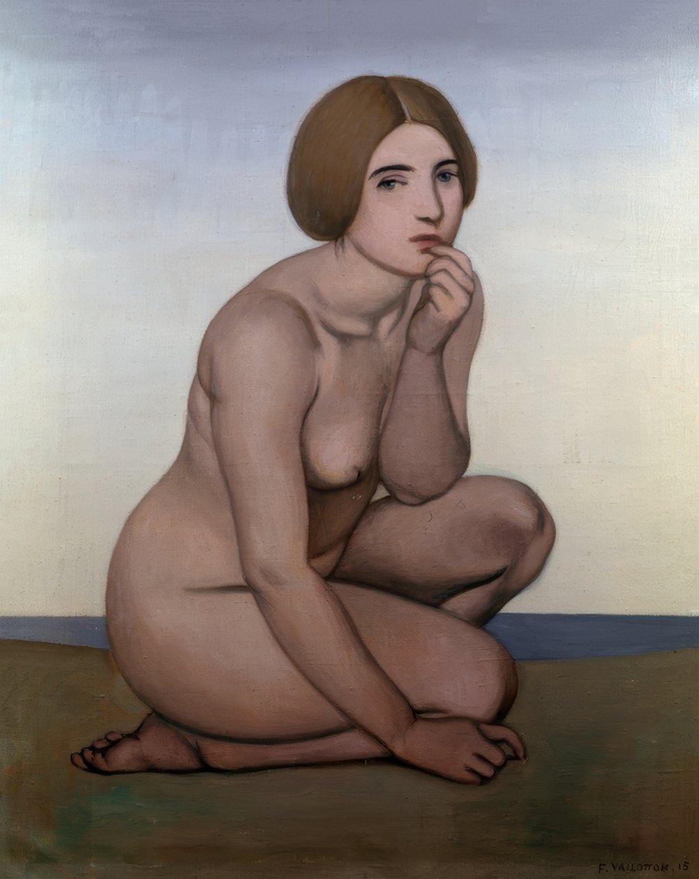 Crouching Bather by Félix Vallotton