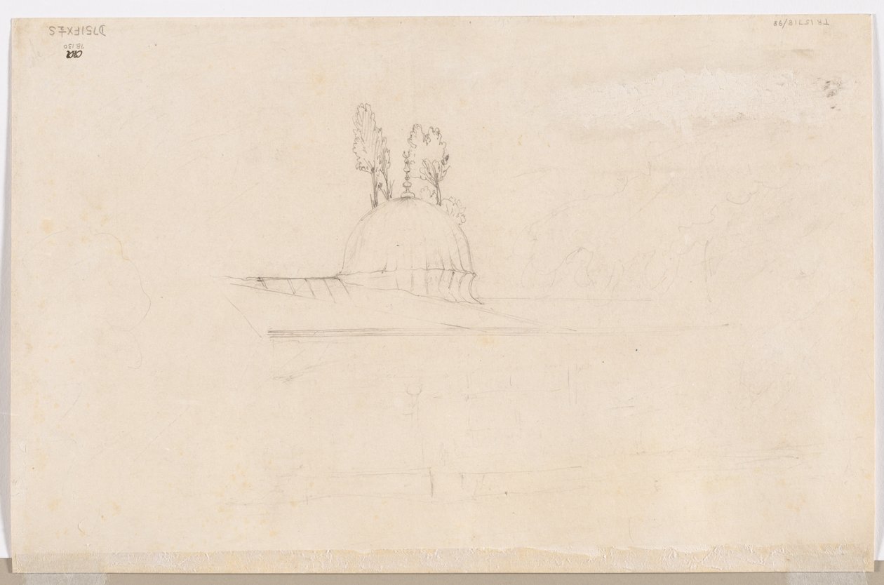 Sketch for Pavilion Near a Mosque by Félix Ziem
