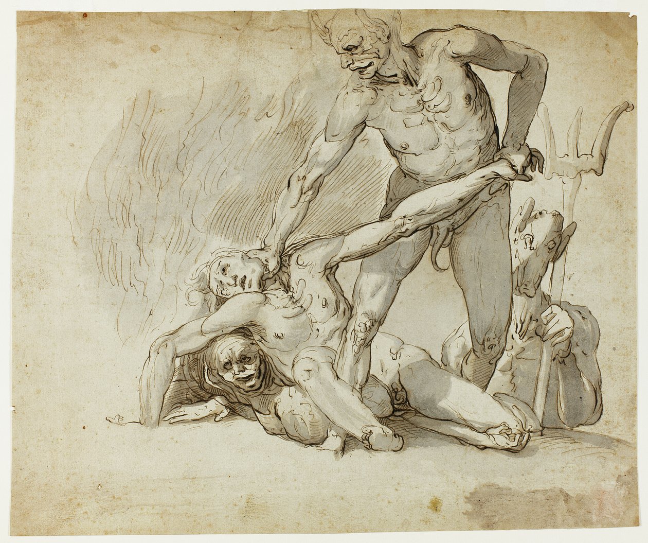 The Damned in Hell by Follower of John Hamilton Mortimer