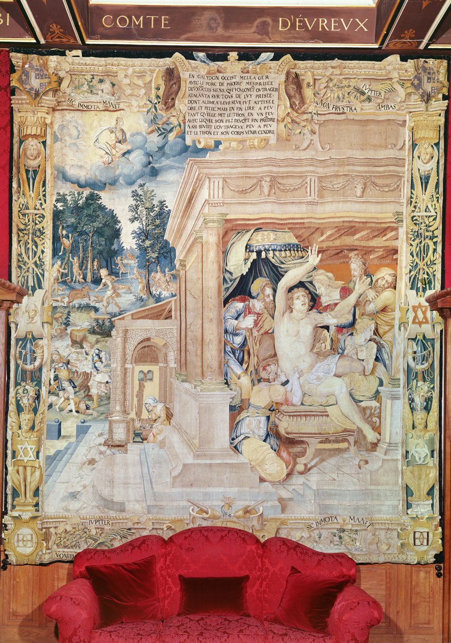 Atalanta and Meleager, from the Story of Diana by Fontainebleau School