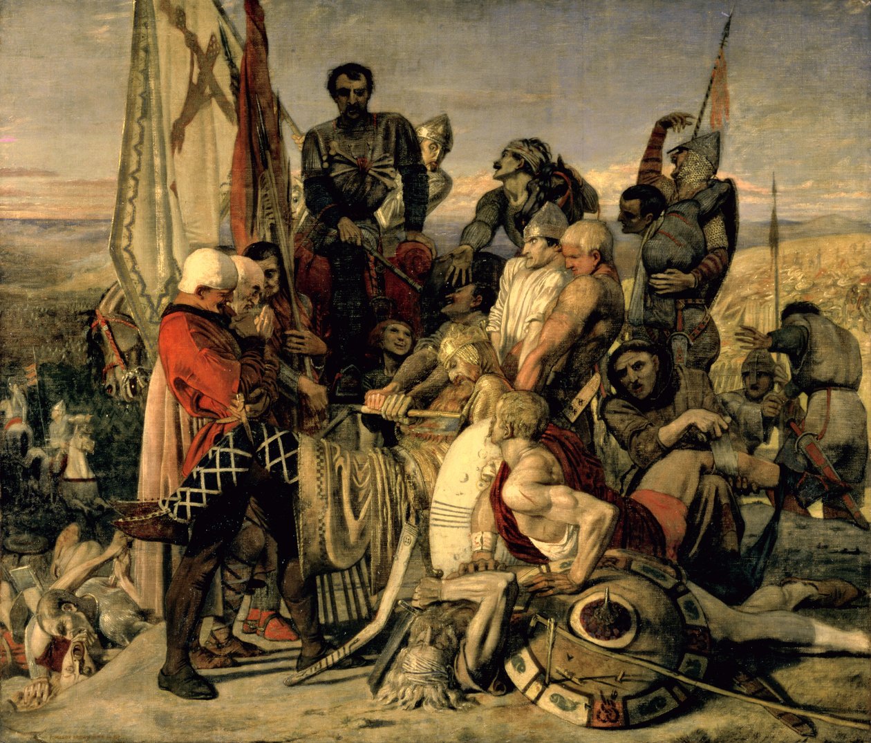 The Body of Harold Brought Before William the Conqueror by Ford Madox Brown