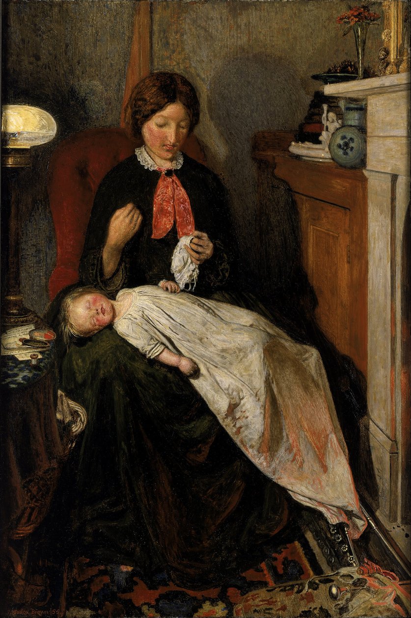 Waiting: An English Fireside of 1854-55 by Ford Madox Brown