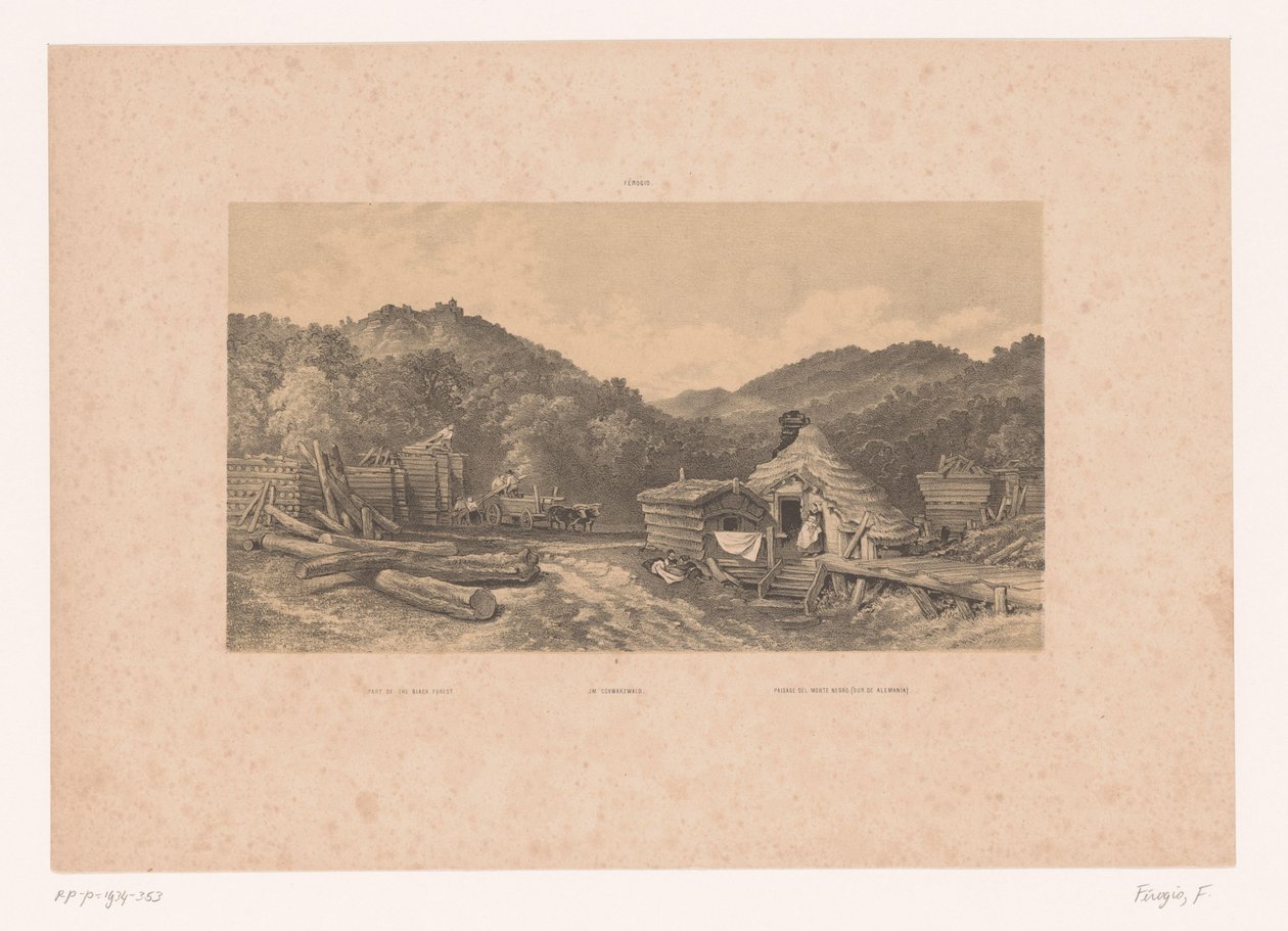 Lumberjacks in the Black Forest by Fortuné Ferogio