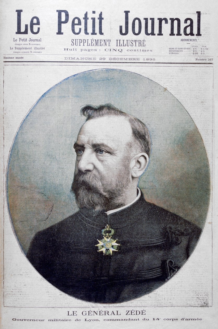 General Zede, military governor of Lyon, France by Fortuné Méaulle