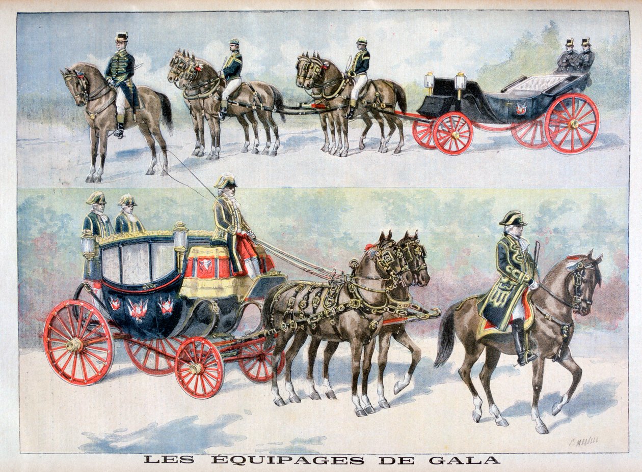 Types of Gala Coaches by Fortuné Méaulle