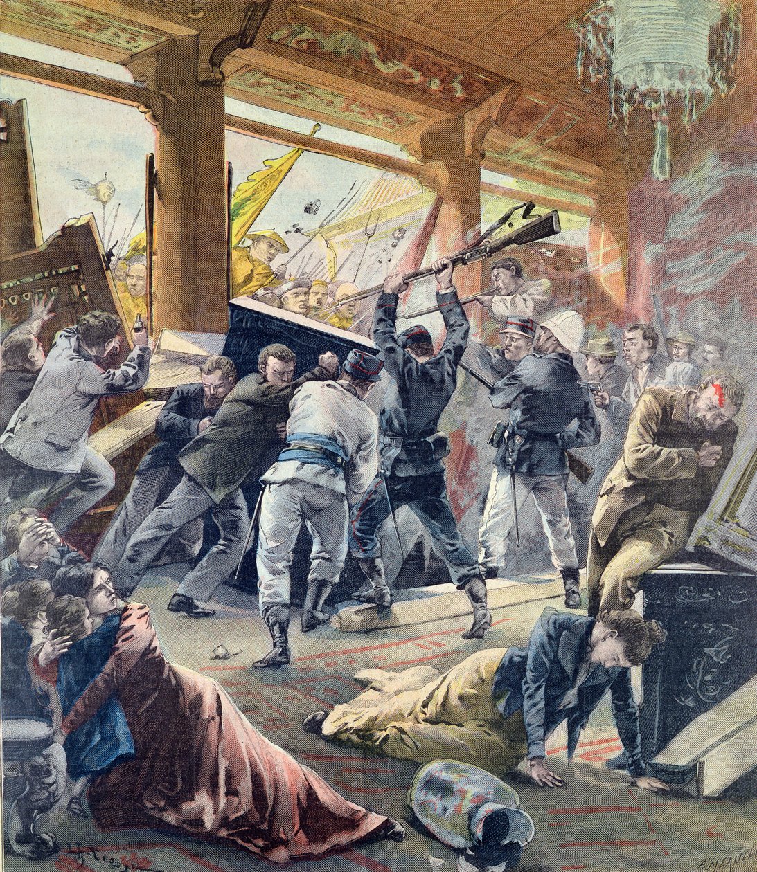 The European Legation Besieged by the Chinese Rebels in Peking, from 