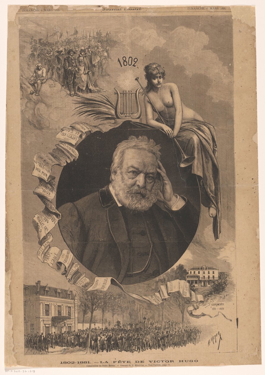 Portrait of Victor Hugo (1802-1881, The Celebration of Victor Hugo)