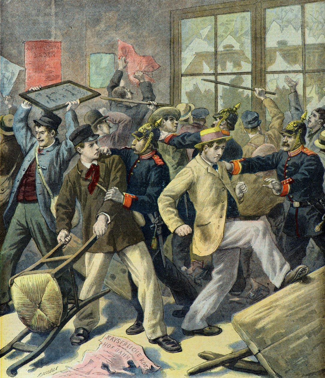 Rebellion of Conscripts from Alsace Lorraine in German Stations