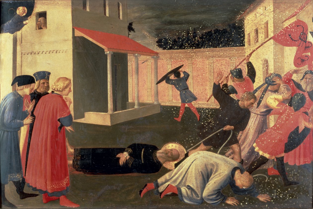Detail from the Linaiuoli Triptych, predella showing the Martyrdom of St. Mark, 1433 by Fra Angelico