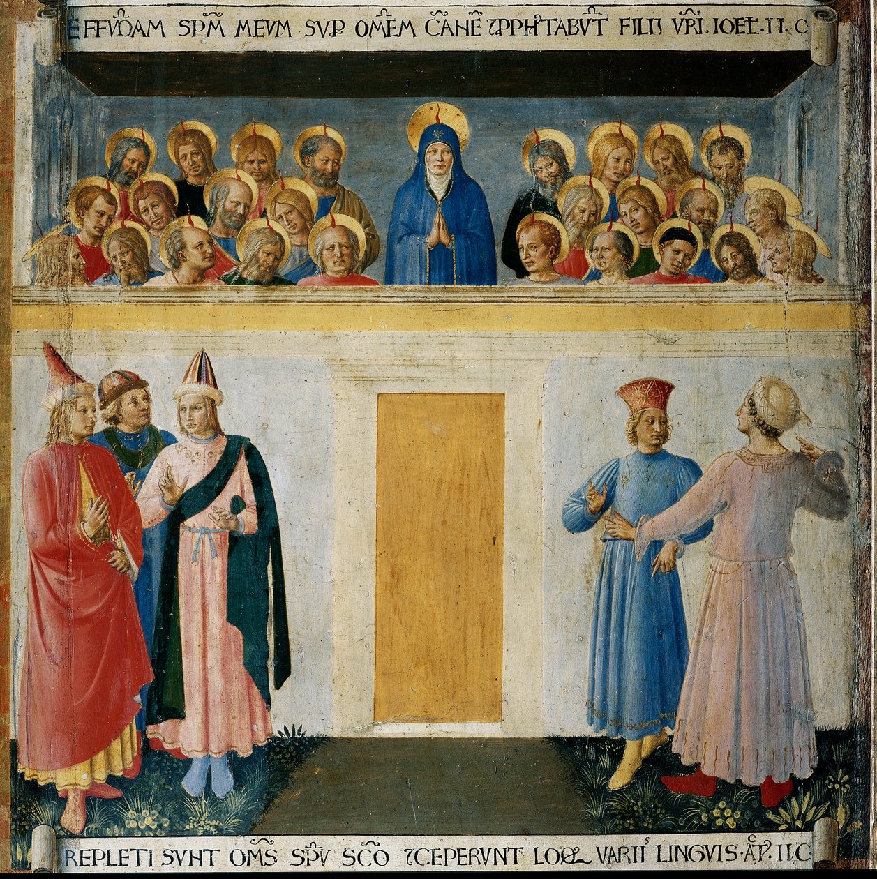 Pentecost, Life of Christ, Armadio degli Argenti by Fra  Angelico