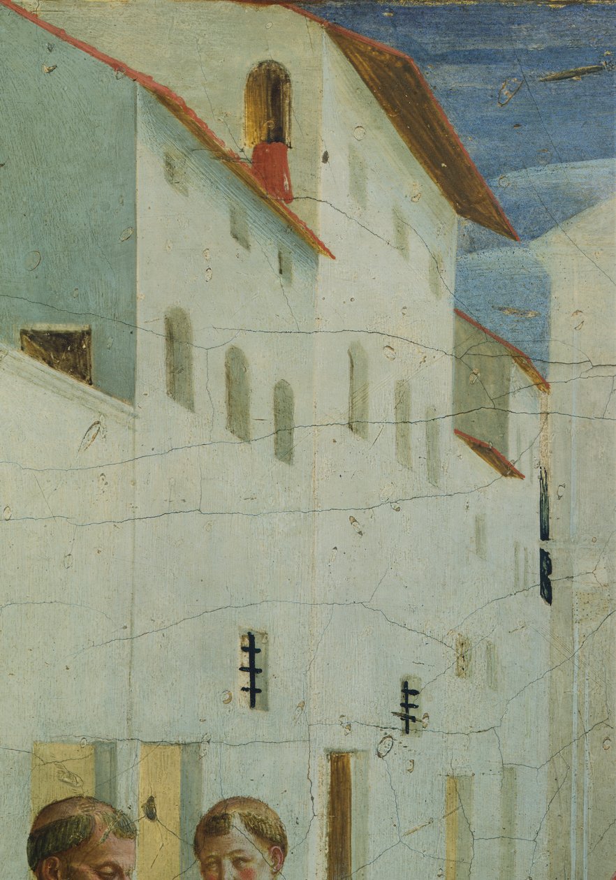 The Burial of Saints Cosmas and Damian, Predella Pictures Depicting the Story of Saint Cosmas and Saint Damian of San Marco Altarpiece, circa 1443, by Fra Angelico by Fra (c.1387-1455) Angelico