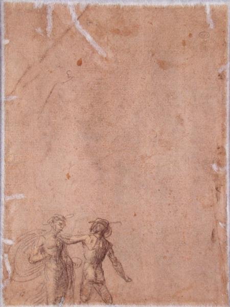 Two Figures (verso) by Fra 1472 1517 Bartolommeo