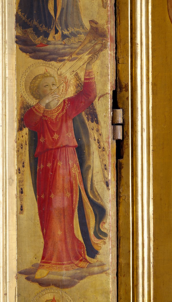 Angel Playing a Trumpet (detail) by Fra Angelico