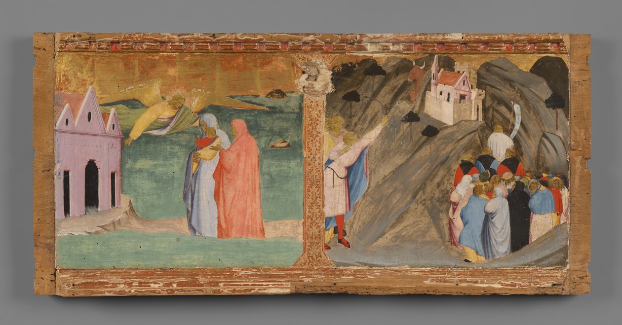 Predella: Two Scenes from the Legend of Saint Michael by Fra Angelico