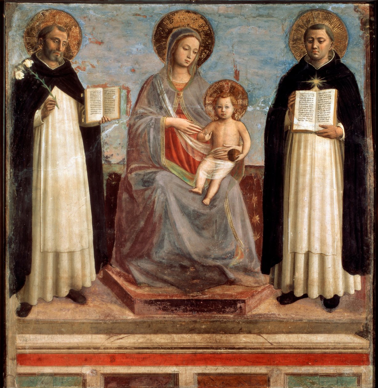 Virgin and Child with Saints Dominicus and Thomas Aquinas by Fra Angelico