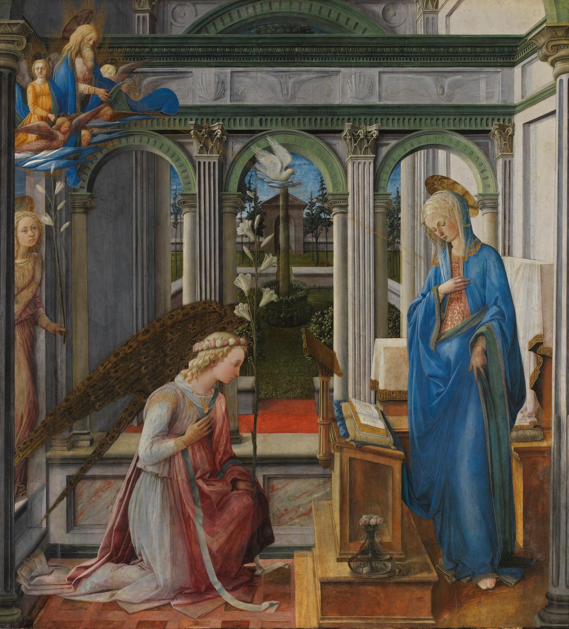 Annunciation to Mary by Fra Filippo Lippi