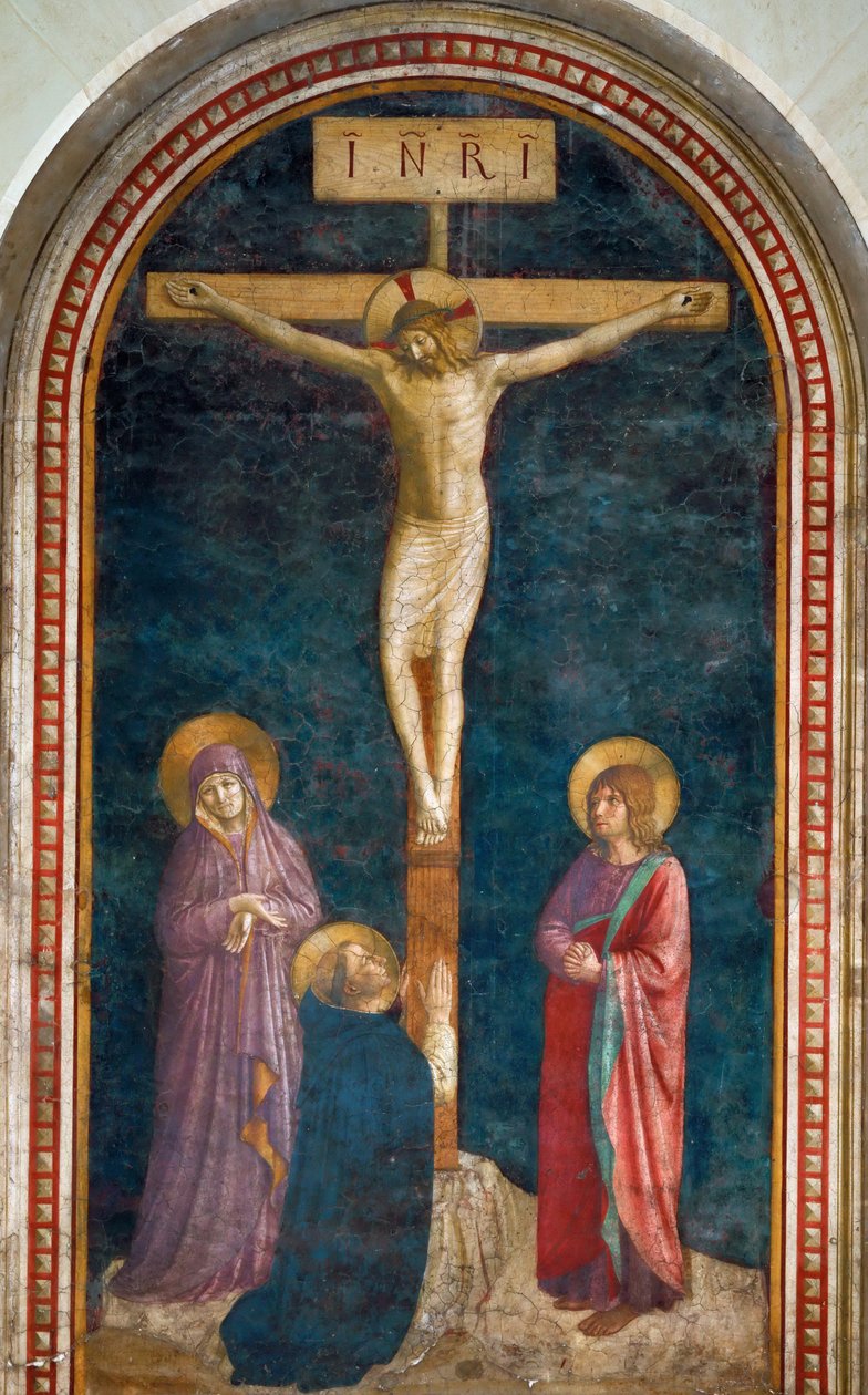 The Crucifixion with Saint Dominic by Fra Giovanni Angelico da Fiesole