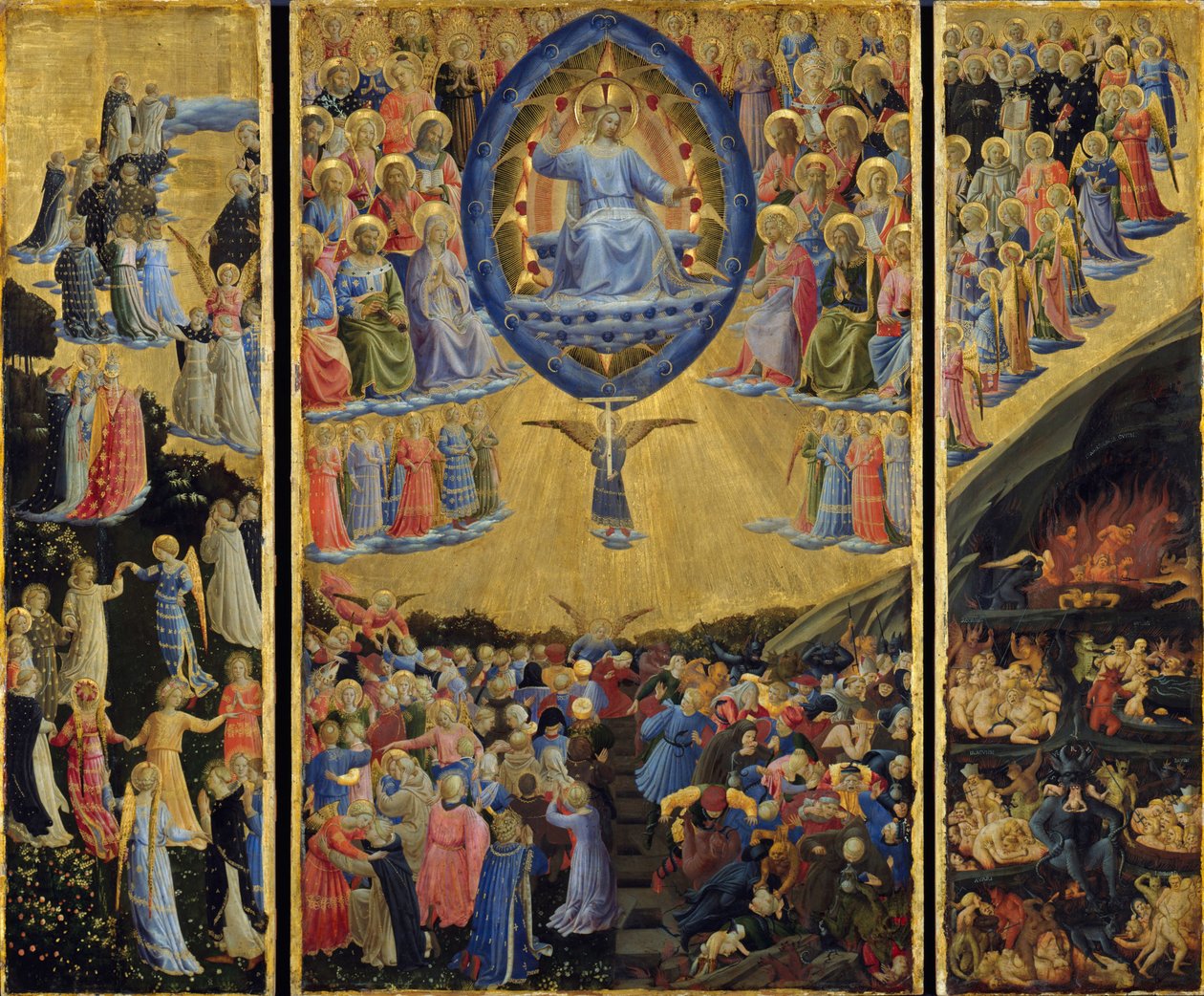 The Last Judgment Winged Altar by Fra Giovanni Angelico da Fiesole