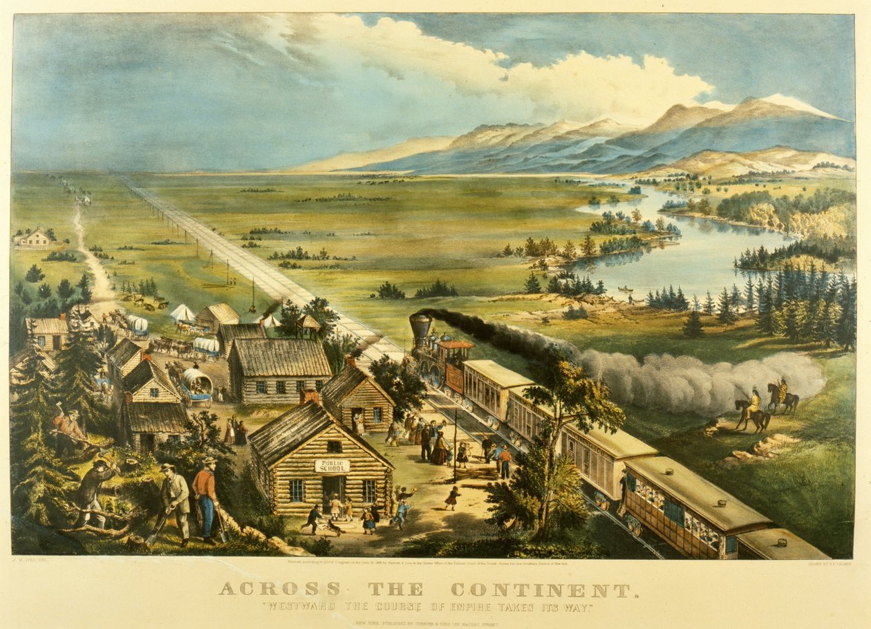 Across the Continent, Westward the Course of Empire Takes Its Way by Frances Flora Bond Palmer