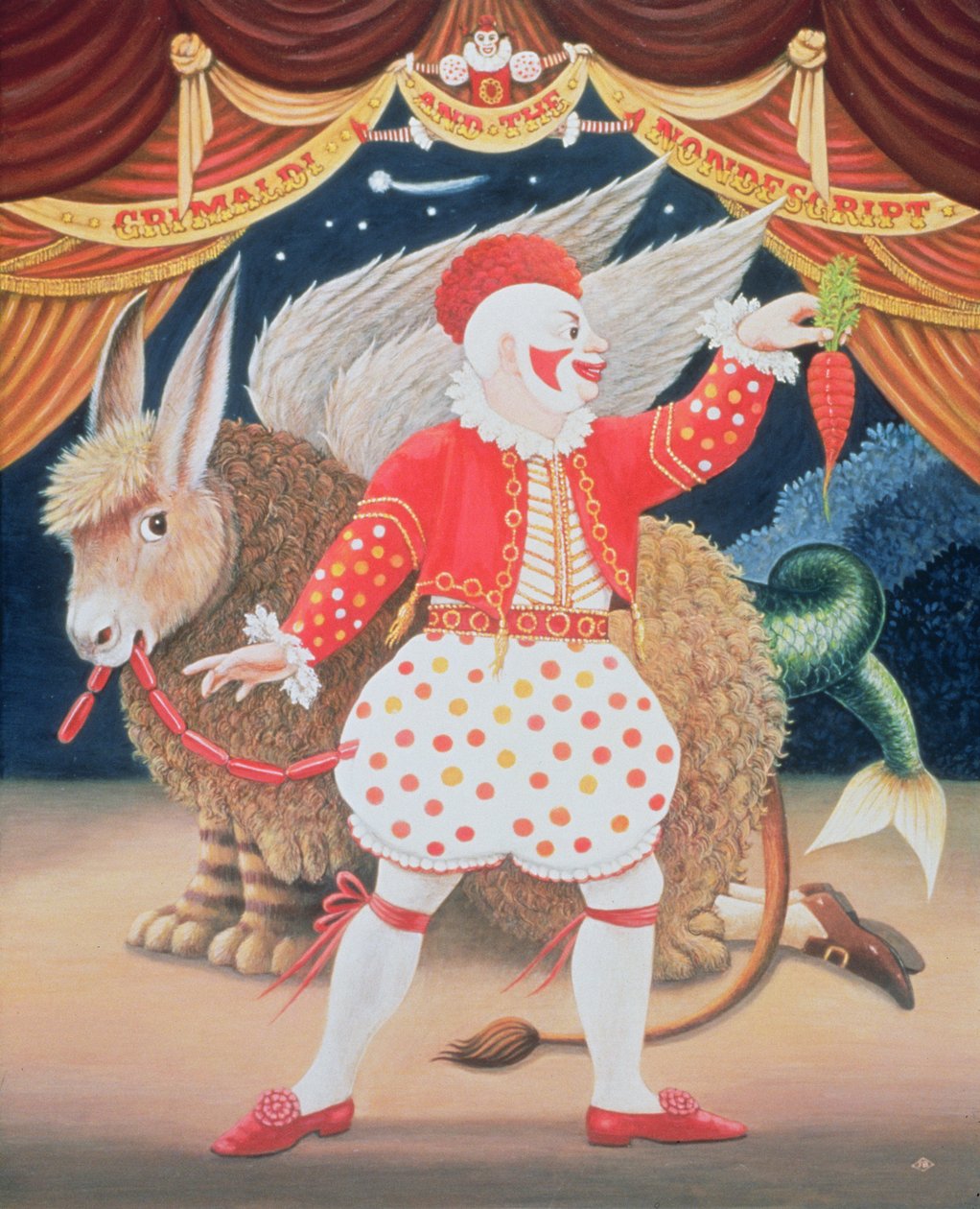 Grimaldi and the Nondescript, 1987 by Frances Broomfield