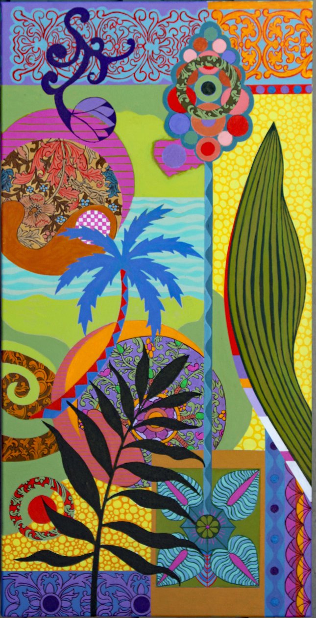 Blue Palm by Frances Ferdinands