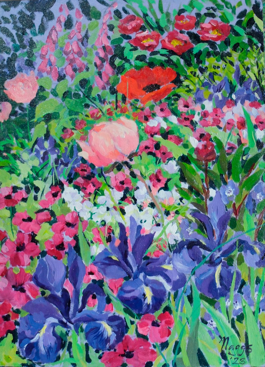 Summer Border, 2023 by Frances Naggs
