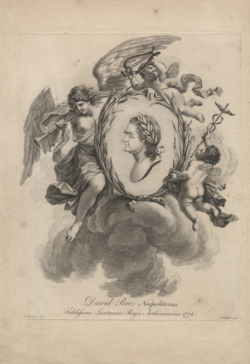 David Perez Neapolitanus, engraved by Giovanni Vitalba by Francesco Bartolozzi