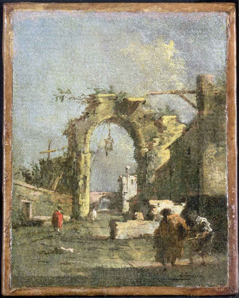 A Capriccio - Ruins by Francesco Guardi