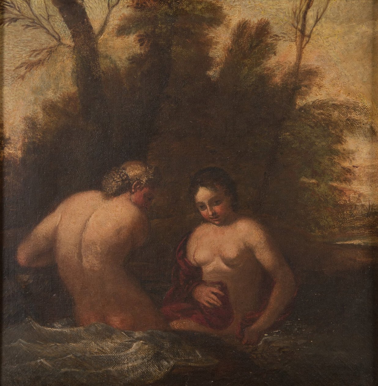 Two Bathing Nymphs by Francesco Albani