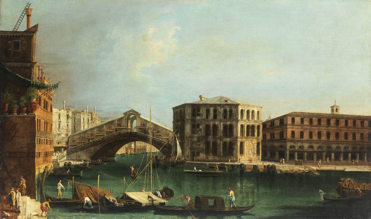 Ponte di Rialto and Palazzo dei Camerlenghi by Francesco Albotto
