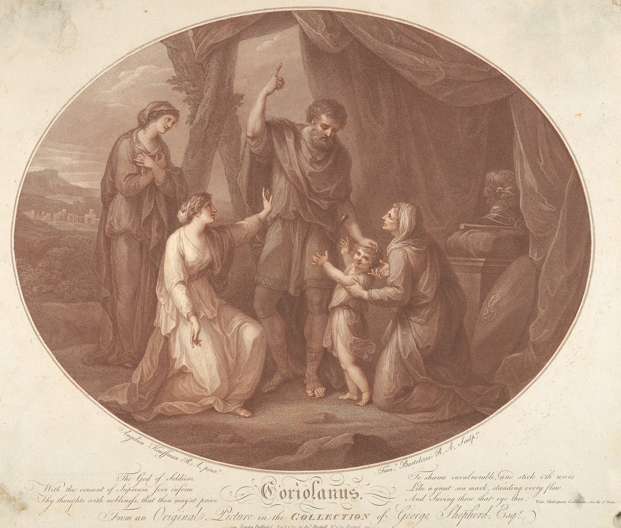 Coriolanus, Act 5, Scene III by Francesco Bartolozzi