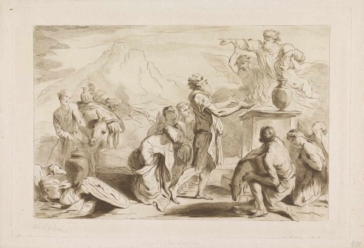Offering of Noah by Francesco Bartolozzi
