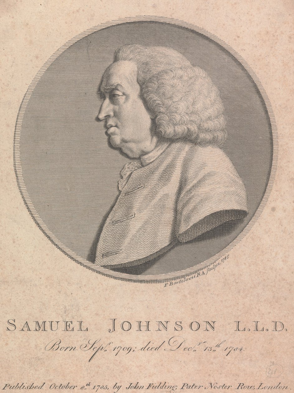 Samuel Johnson by Francesco Bartolozzi