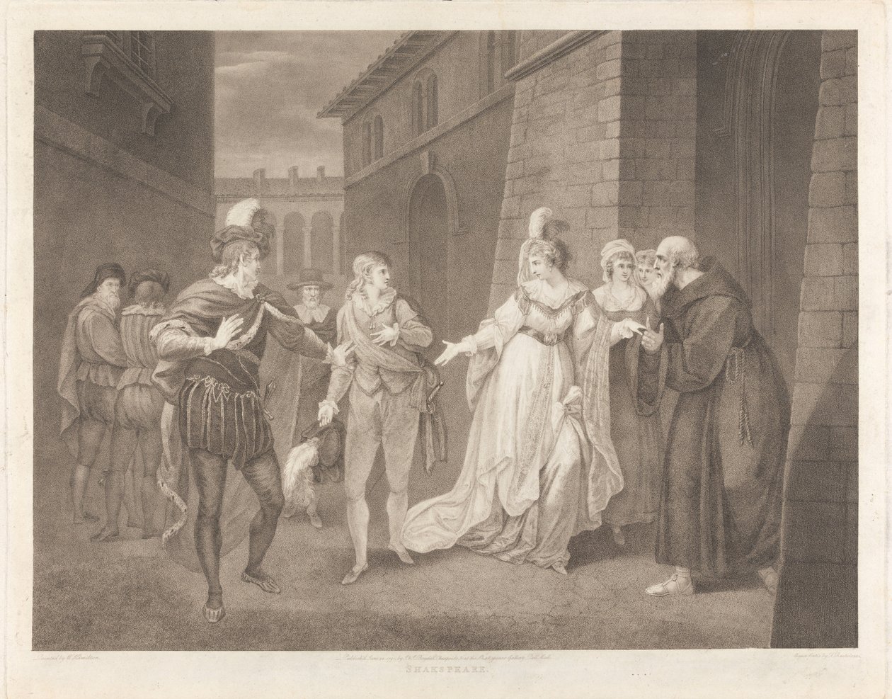 Twelfth Night, Act V, Scene I: The Street by Francesco Bartolozzi
