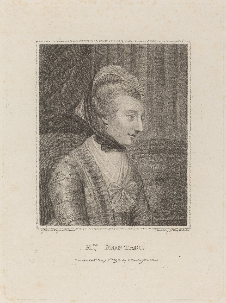 Mrs. Montague by Francesco Bartolozzi after Sir Joshua Reynolds