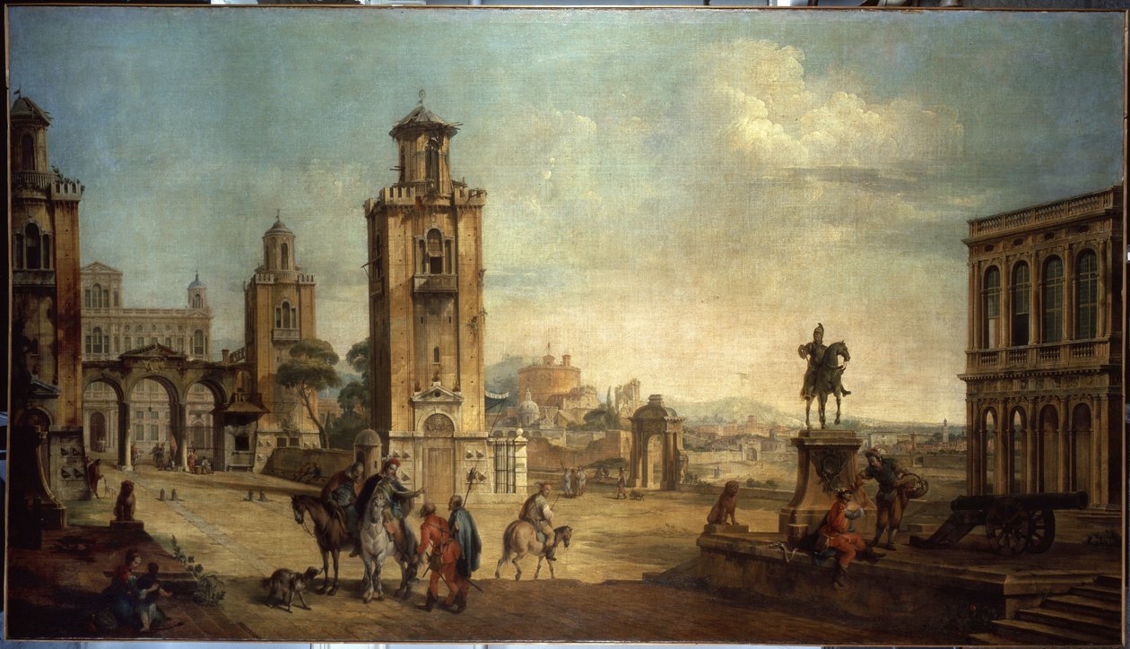 View of a Town by Francesco Battaglioli