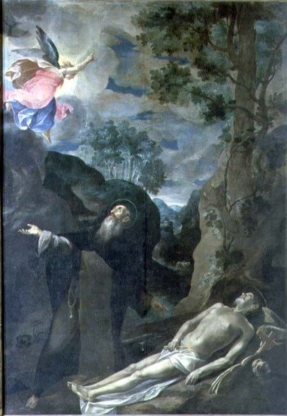 The Death of St. Anthony Abbot by Francesco Borgani